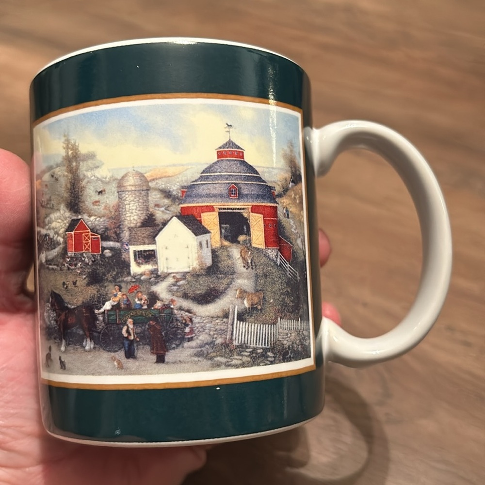 Coffee Mug Cup Meadow Brook Farm Lang Wise Linda Nelson Stocks